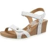 Panama Jack Julia Roses B5 Keilsandaletten - Weiß -CELENA-Shop 10755509 01