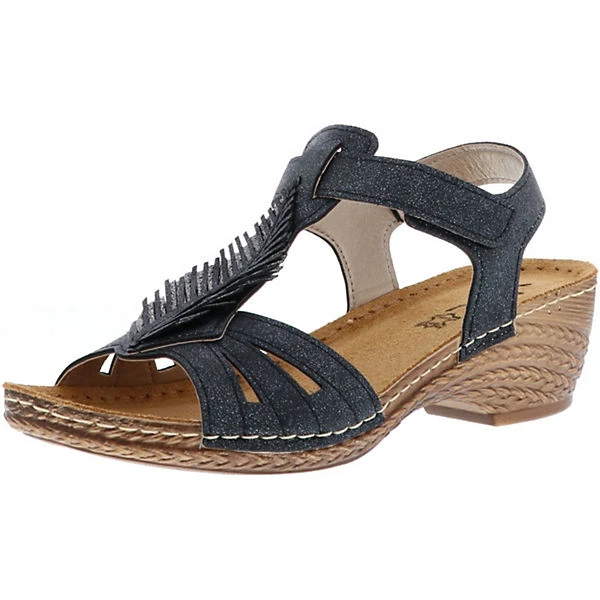 Vista Damen Sandaletten Schwarz - Schwarz 3 Vista Damen Sandaletten Schwarz - Schwarz