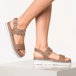 Laufsteg München Klassische Sandaletten - Braun -CELENA-Shop 13273405 02