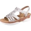 Rieker Keilsandaletten - Silber