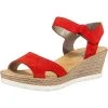 Rieker 102 Keilsandaletten - Rot