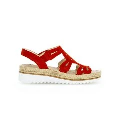 Gabor Riemchensandalen Rauleder Rot Riemchensandaletten - Rot -CELENA-Shop 14309401 03