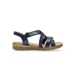 Gabor Comfort Riemchensandalen Materialmix Leder Blau Riemchensandaletten - Blau -CELENA-Shop 14367718 03