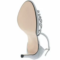 Vista Damen Sandaletten Glitzeroptik Riemchen Silber - Silber -CELENA-Shop 14898372 03