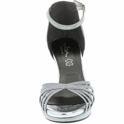 Vista Damen Sandaletten Glitzeroptik Riemchen Silber - Silber -CELENA-Shop 14898372 04