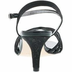 Vista Damen Sandaletten Glitzeroptik Riemchen Schwarz - Schwarz -CELENA-Shop 14949284 02