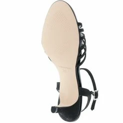 Vista Damen Sandaletten Glitzeroptik Riemchen Schwarz - Schwarz -CELENA-Shop 14949284 03