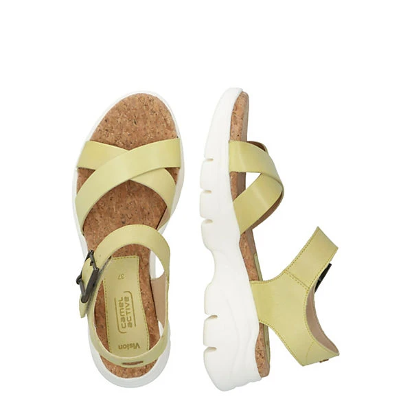 Camel Active Riemensandale Vision Plateau-Sandaletten - Gelb 4 Camel Active Riemensandale Vision Plateau-Sandaletten - Gelb – Bild 2