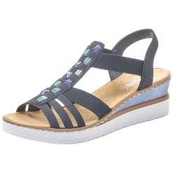 Rieker Keilsandaletten - Blau