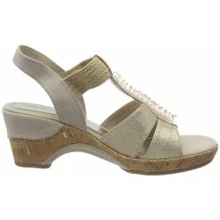 Marco Tozzi Sandalen/Sandaletten - Beige -CELENA-Shop 15889034 03