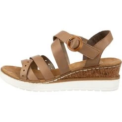 Rieker 102 Keilsandaletten - Beige -CELENA-Shop 17444291 03