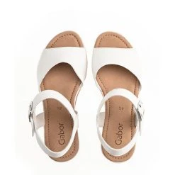 Gabor Keilsandaletten Glattleder Weiß Keilsandaletten - Weiß -CELENA-Shop 18933683 02