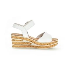 Gabor Keilsandaletten Glattleder Weiß Keilsandaletten - Weiß -CELENA-Shop 18933683 03