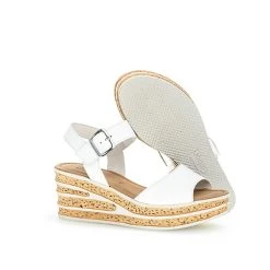 Gabor Keilsandaletten Glattleder Weiß Keilsandaletten - Weiß -CELENA-Shop 18933683 05