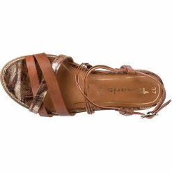 Tamaris Sandalette Keilsandaletten - Braun -CELENA-Shop 19245628 04