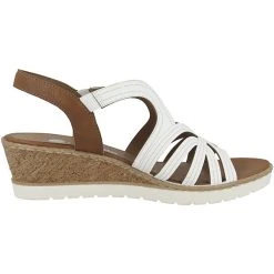 Remonte R6255 Keilsandale Damen Keilsandaletten - Weiß -CELENA-Shop 19513344 03