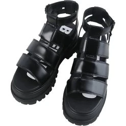 Buffalo Aspha Gld Plateau-Sandaletten - Schwarz -CELENA-Shop 19864578 07