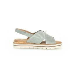 Gabor Comfort Plateau Sandalen Rauleder Grün Plateau-Sandaletten - Grün -CELENA-Shop 19924222 03