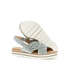 Gabor Comfort Plateau Sandalen Rauleder Grün Plateau-Sandaletten - Grün -CELENA-Shop 19924222 05