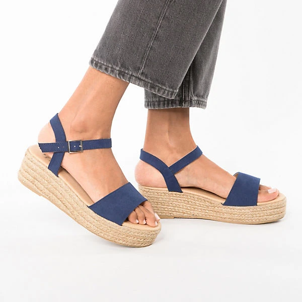 Inselhauptstadt Plateau Insel Sandaletten - Dunkelblau 4 Inselhauptstadt Plateau Insel Sandaletten - Dunkelblau – Bild 2