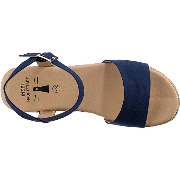 Inselhauptstadt Plateau Insel Sandaletten - Dunkelblau 8 Inselhauptstadt Plateau Insel Sandaletten - Dunkelblau – Bild 6