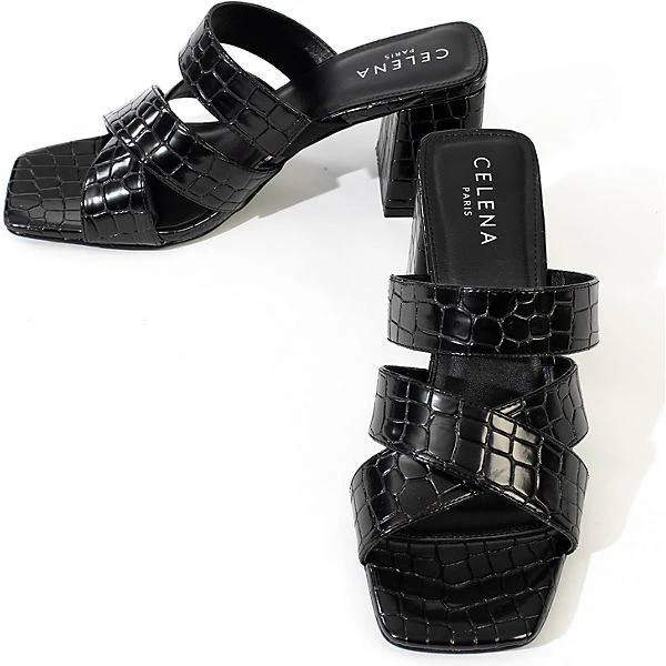 Celena Peeptoe-Heels CONNIE SCHWARZ Schaftsandaletten 6 Celena Peeptoe-Heels CONNIE SCHWARZ Schaftsandaletten – Bild 4