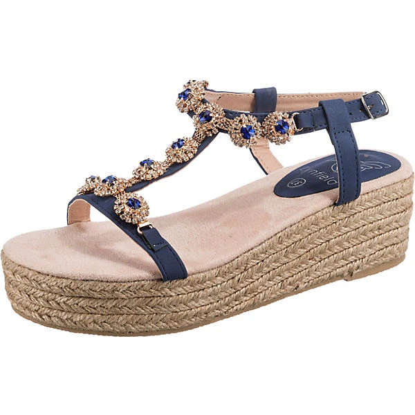 Lynfield Fashion Plateau Sandal Keilsandaletten - Blau 3 Lynfield Fashion Plateau Sandal Keilsandaletten - Blau