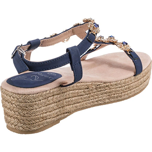 Lynfield Fashion Plateau Sandal Keilsandaletten - Blau 7 Lynfield Fashion Plateau Sandal Keilsandaletten - Blau – Bild 5
