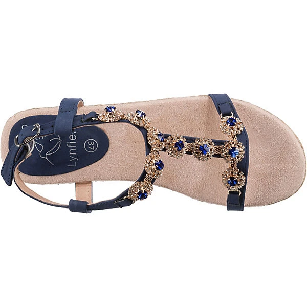Lynfield Fashion Plateau Sandal Keilsandaletten - Blau 8 Lynfield Fashion Plateau Sandal Keilsandaletten - Blau – Bild 6