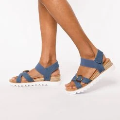 Skechers Desert Kiss Hi Splendid Wonder Keilsandaletten - Blau -CELENA-Shop 22534208 02