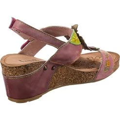 Laura Vita Jacpono 31 Keilsandaletten - Rot/lila -CELENA-Shop 22984159 05