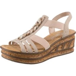 Rieker Plateau-Sandaletten - Beige