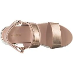 Aldo Jennerena Plateau-Sandaletten - Weiß/gold -CELENA-Shop 23273225 06