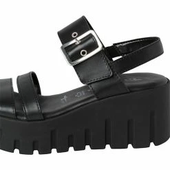 Tamaris Sandalette Keilsandaletten - Schwarz -CELENA-Shop 23751905 04