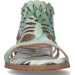 Laura Vita Sandalen Schaftsandaletten - Grün/blau -CELENA-Shop 24300626 05