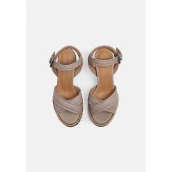 Shabbies Amsterdam Sandalette Aus Nappaleder Plateau-Sandaletten - Taupe -CELENA-Shop 24347276 04