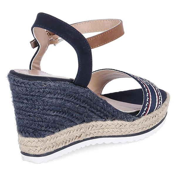 Tom Tailor Keilsandaletten Klassische Sandaletten - Blau 6 Tom Tailor Keilsandaletten Klassische Sandaletten - Blau – Bild 4