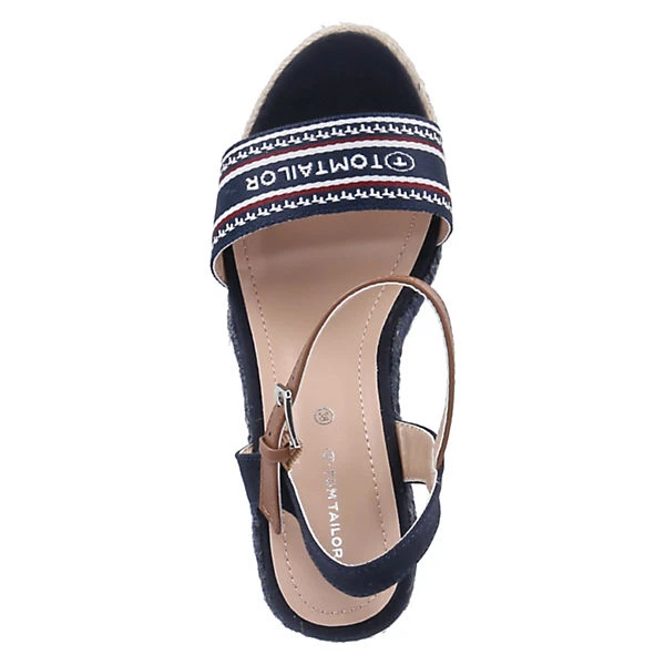 Tom Tailor Keilsandaletten Klassische Sandaletten - Blau 8 Tom Tailor Keilsandaletten Klassische Sandaletten - Blau – Bild 6