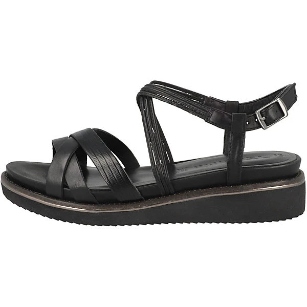 Tamaris 1-28277-28 Keilsandale Damen Keilsandaletten - Schwarz 3 Tamaris 1-28277-28 Keilsandale Damen Keilsandaletten - Schwarz