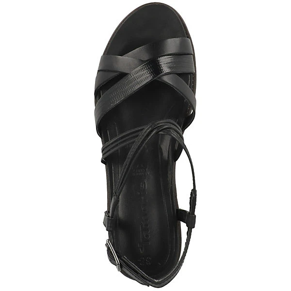 Tamaris 1-28277-28 Keilsandale Damen Keilsandaletten - Schwarz 4 Tamaris 1-28277-28 Keilsandale Damen Keilsandaletten - Schwarz – Bild 2
