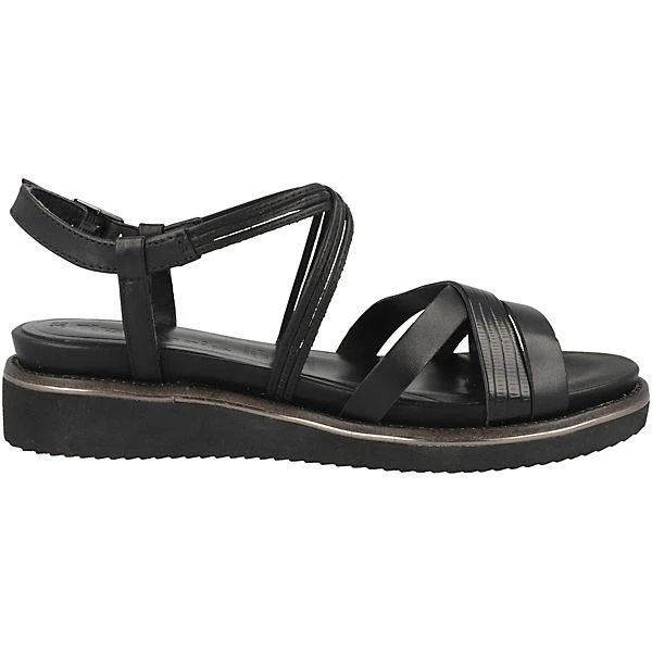 Tamaris 1-28277-28 Keilsandale Damen Keilsandaletten - Schwarz 5 Tamaris 1-28277-28 Keilsandale Damen Keilsandaletten - Schwarz – Bild 3