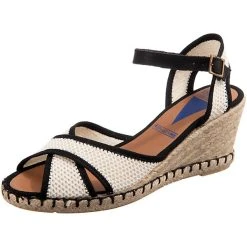 Verbenas Dana Macramé Keilsandaletten - Beige-kombi