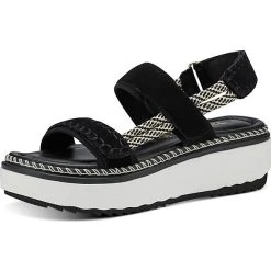 Tamaris Plateau-Sandaletten - Schwarz