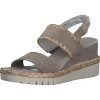 Tamaris Keilsandaletten - Taupe 2 Tamaris Keilsandaletten - Taupe -CELENA-Shop 27473847 01