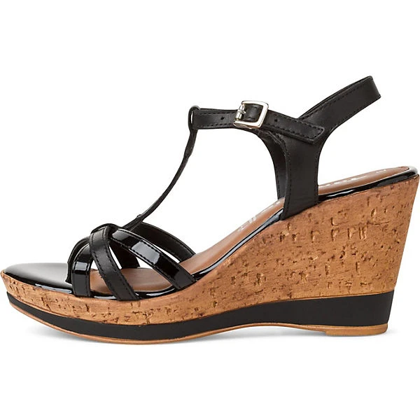 Tamaris Keilsandaletten - Schwarz 4 Tamaris Keilsandaletten - Schwarz – Bild 2