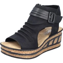 Rieker Keilsandaletten - Schwarz