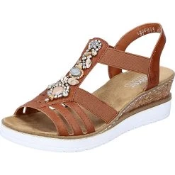 Rieker Keilsandaletten - Cognac