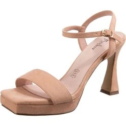 Menbur Plateau-Sandaletten - Nude