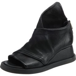 A.S.98 Coral Keilsandaletten - Schwarz