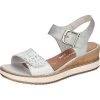 Remonte D6455-90 Keilsandaletten - Silber/weiß 2 Remonte D6455-90 Keilsandaletten - Silber/weiß -CELENA-Shop 28255103 01